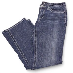 a.n.a Dark Blue Mid-Rise Boot Cut Jeans for Women Size 6 Short